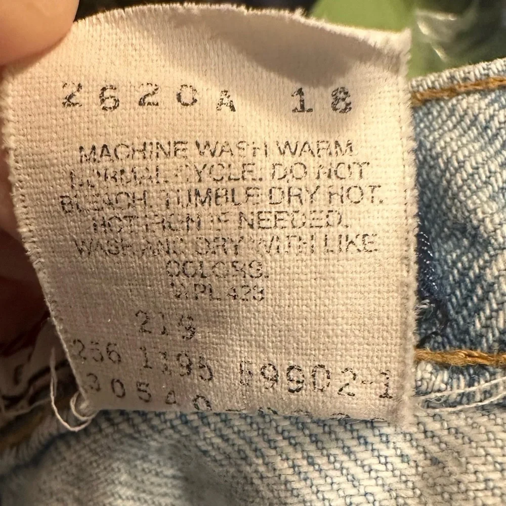 LEVI'S 540 Vintage Relaxed Fit Cotton Jeans Shorts Men's 40 Lightwash Blue Denim